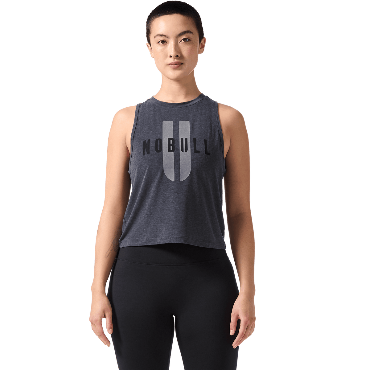 NOBULL Women's Charcoal Heather NOBULL U Muscle Tank Top