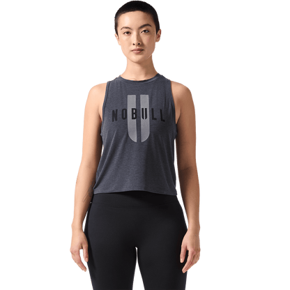 NOBULL Women's Charcoal Heather NOBULL U Muscle Tank Top