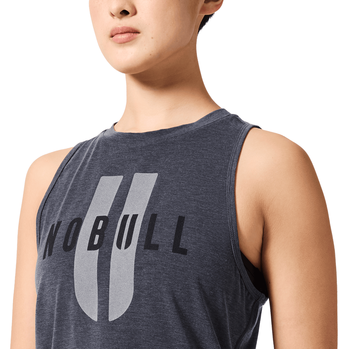 NOBULL Women's Charcoal Heather NOBULL U Muscle Tank Top