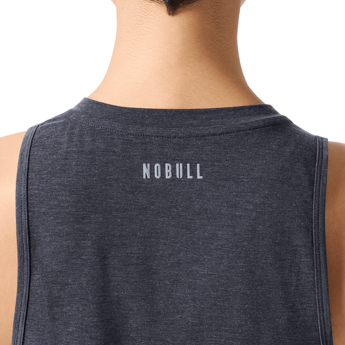 NOBULL Women's Charcoal Heather NOBULL U Muscle Tank Top