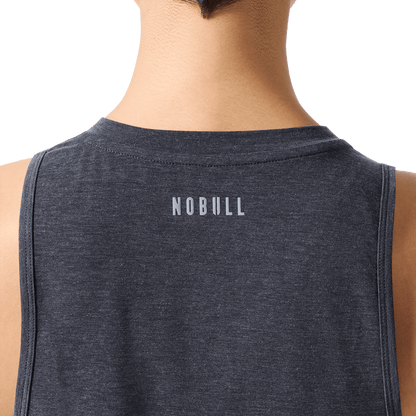 NOBULL Women's Charcoal Heather NOBULL U Muscle Tank Top