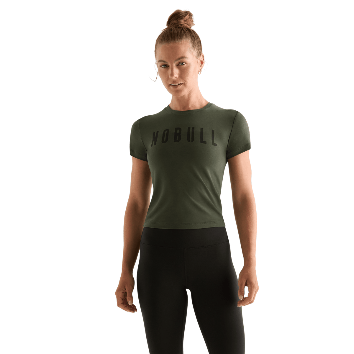NOBULL Women's Dark Army NOBULL Fitted Tee