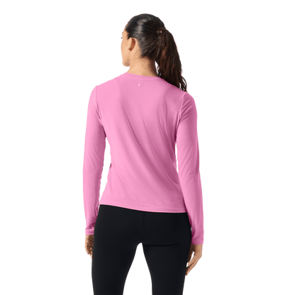 NOBULL Women's Soft Pink NOBULL Long Sleeve Tee