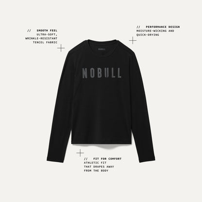 NOBULL Women's Soft Pink NOBULL Long Sleeve Tee