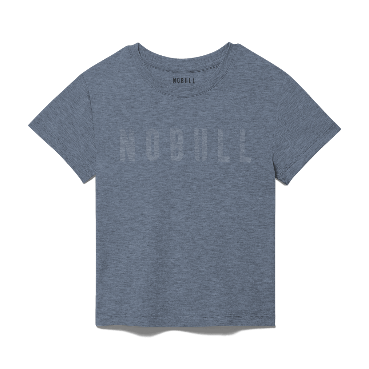 NOBULL Women's Dusty Blue Heather NOBULL Fitted Tee