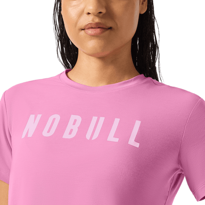 NOBULL Women's Soft Pink NOBULL Boxy Tee