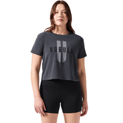 NOBULL Women's Charcoal Heather NOBULL U Boxy Tee