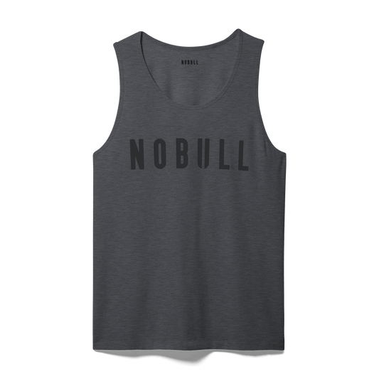 NOBULL Men's Charcoal Heather NOBULL Tank Top
