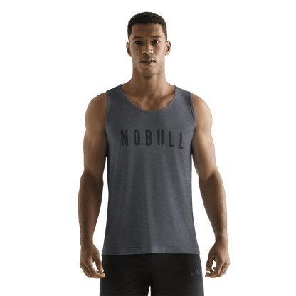 NOBULL Men's Charcoal Heather NOBULL Tank Top