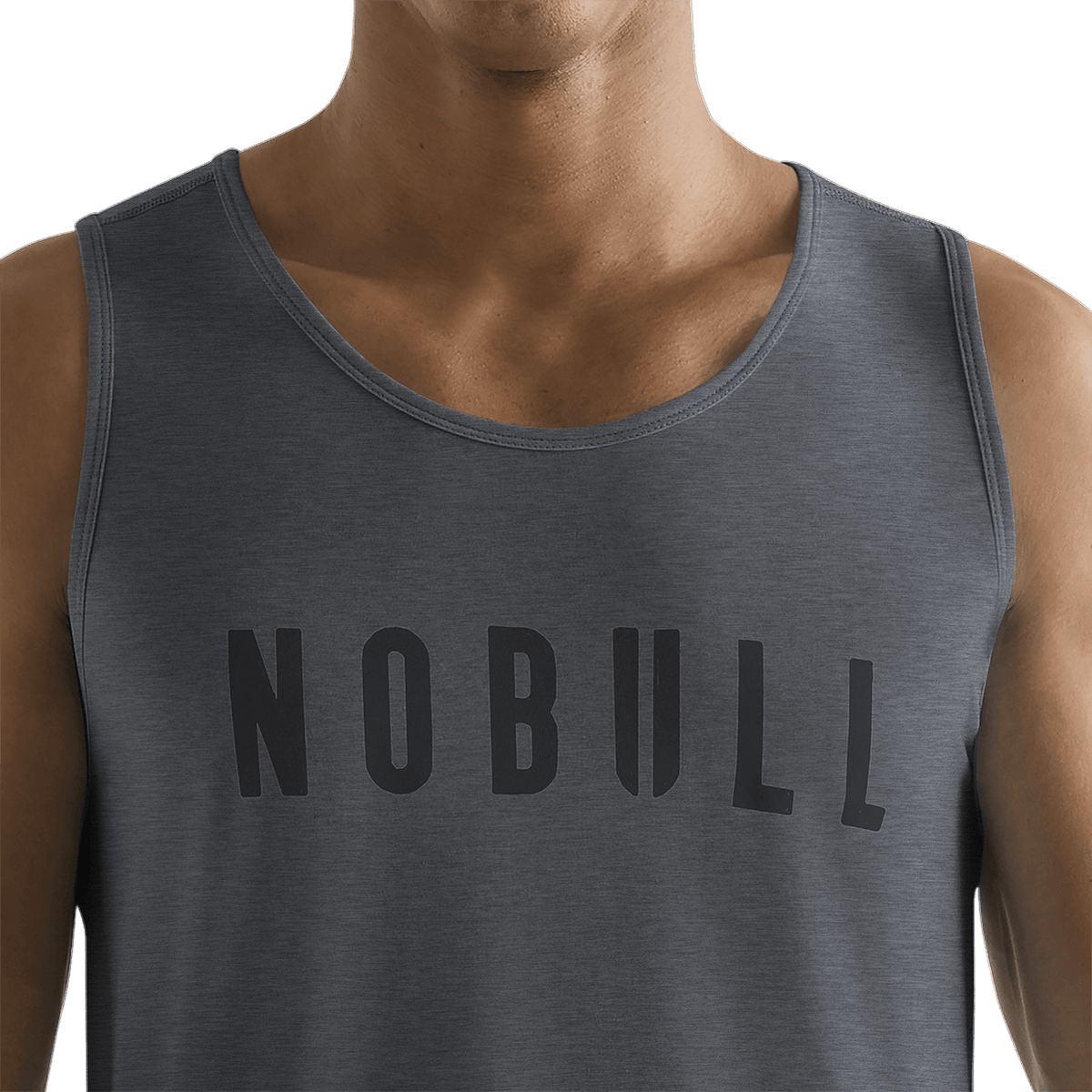 NOBULL Men's Charcoal Heather NOBULL Tank Top