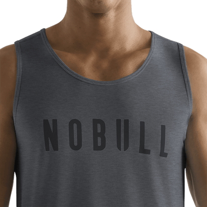 NOBULL Men's Charcoal Heather NOBULL Tank Top